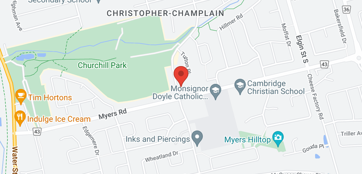 map of 253 Christopher Drive